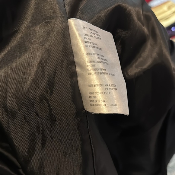 Michael Kors Black Trench Coat Classic Tailored Design - Picture 10 of 10